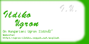 ildiko ugron business card